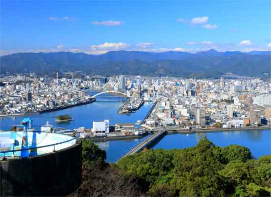 高知市内の風景